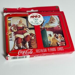 Coca-Cola‎ Santa Claus Playing Cards in Red Tin